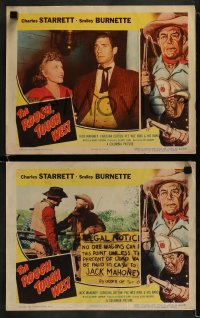 9r642 ROUGH TOUGH WEST 5 LCs 1952 Charles Starrett as Durango Kid & Smiley Burnette at their best!