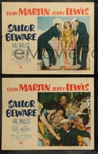 9r841 SAILOR BEWARE 3 LCs 1952 wackiest Dean Martin & Jerry Lewis, sexy Corinne Calvet!
