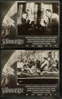9r843 SCHINDLER'S LIST 3 LCs 1993 Steven Spielberg, Liam Neeson, Ralph Fiennes, WWII Best Picture!