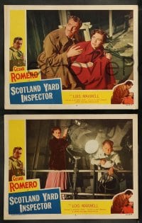 9r521 SCOTLAND YARD INSPECTOR 7 LCs 1952 Cesar Romero solved a London murder - American style!