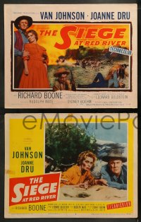 9r360 SIEGE AT RED RIVER 8 LCs 1954 Van Johnson & pretty Joanne Dru in western action!