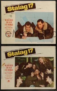 9r759 STALAG 17 4 LCs 1953 William Holden, Robert Strauss, Billy Wilder WWII POW classic!