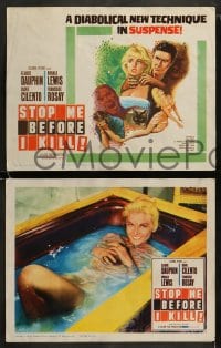 9r396 STOP ME BEFORE I KILL 8 LCs 1961 Val Guest, Claude Dauphin, Ronald Lewis, Diane Cilento