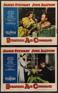 9r654 STRATEGIC AIR COMMAND 5 LCs 1955 romantic images of pilot James Stewart & June Allyson!