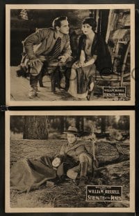 9r849 STRENGTH OF THE PINES 3 LCs 1922 great images of pretty Irene Rich, William Russell!