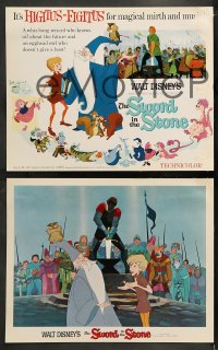 9r528 SWORD IN THE STONE 7 LCs 1964 Disney's cartoon story of young King Arthur & Merlin the Wizard