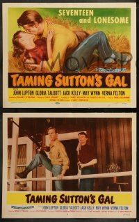 9r410 TAMING SUTTON'S GAL 8 LCs 1957 Lupton, Gloria Talbott, she's seventeen & lonesome!