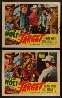 9r762 TARGET 4 LCs 1952 cool images of Tim Holt with Linda Douglas, cowboy western!