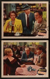 9r853 TENSION 3 LCs 1949 Barry Sullivan, William Conrad & bad girl Audrey Totter!