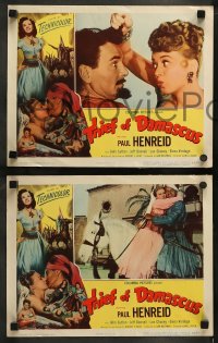 9r423 THIEF OF DAMASCUS 8 LCs 1952 cool images of Paul Henreid, sexy Jeff Donnell and Elena Verdugo!