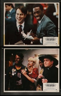 9r440 TRADING PLACES 8 LCs 1983 Dan Aykroyd & Eddie Murphy are getting rich & getting even!