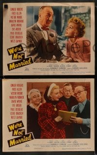 9r666 WE'RE NOT MARRIED 5 LCs 1952 Paul Douglas, Ginger Rogers, top stars!