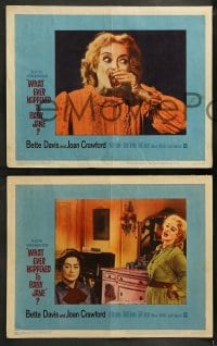 9r467 WHAT EVER HAPPENED TO BABY JANE? 8 LCs 1962 Robert Aldrich, Bette Davis & Joan Crawford!