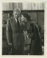 9s047 ADAM'S RIB deluxe 8x10 still 1949 c/u of Katharine Hepburn whispering to Spencer Tracy!