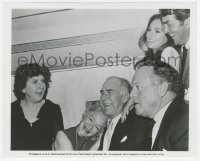 9s054 AIRPORT candid 8x10 still 1970 director Seaton & cast celebrating the production windup!