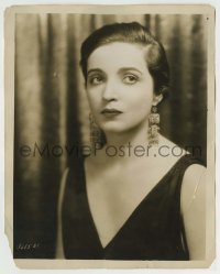 9s059 ALICE JOYCE 8x10 still 1920s waist-high portrait with wonderful earrings & V-neck dress!