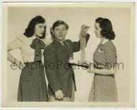 9s075 ANDY HARDY'S PRIVATE SECRETARY 8x10.25 still 1941 Mickey Rooney between Rutherford & Grayson!