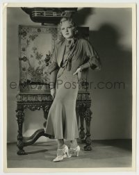 9s078 ANITA PAGE 8x10.25 still 1933 modeling T-strap slippers when she made Soldiers of the Storm!