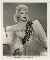 9s127 BETTY HUTTON 8.25x10 still 1942 close up in sheer dress with embroidered flower sash!
