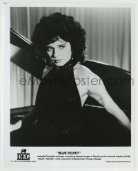 9s147 BLUE VELVET 8x10 still 1986 great close up of Isabella Rossellini in sexy evening gown!