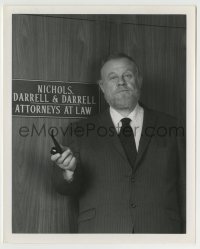 9s151 BOLD ONES: THE LAWYERS TV 8.25x10 still 1969 great close up of attorney Burl Ives with pipe!