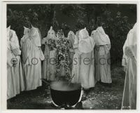 9s168 BURNING CROSS 8x10 key book still 1947 man getting tarred & feathered by Ku Klux Klan!