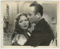 9s170 CALL HER SAVAGE 8x10 still 1932 romantic close up of pretty Clara Bow & Monroe Owsley!