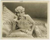 9s175 CAROLE LOMBARD 8x10.25 still 1930s beautiful portrait in dress with sparkling sequins!