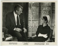 9s188 CHARADE 8x10.25 still 1963 Cary Grant & Audrey Hepburn in office, directed by Stanley Donen!