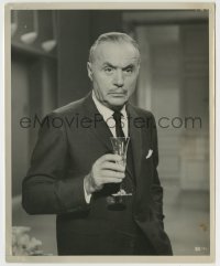 9s189 CHARLES BOYER 8.25x10 still 1966 great close up with champagne in How to Steal a Million!