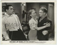 9s205 CITY FOR CONQUEST 8x10.25 still 1940 Ann Sheridan between boxer James Cagney & Anthony Quinn!