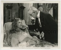 9s210 CLIMAX 8.25x10 still 1944 creepy Boris Karloff tells Susanna Foster to not be afraid of him!