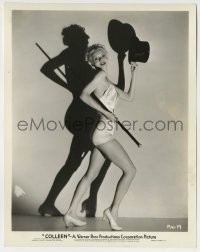 9s213 COLLEEN 8x10.25 still 1936 sexy Marie Wilson dancing in skimpy outfit with top hat & cane!
