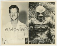 9s228 CREATURE WALKS AMONG US 8x10 still 1956 split image of Ricou Browning as himself & as monster!