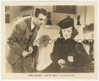 9s244 DARK VICTORY 8.25x10 still 1939 George Brent glares at worried Bette Davis in fur coat & hat!