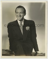 9s251 DAVID NIVEN 8x10 key book still 1939 smiling in suit & tie from Bachelor Mother by Bachrach!