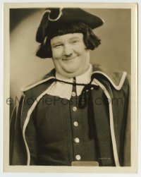9s263 DEVIL'S BROTHER 8x10.25 still 1933 wonderful smiling portrait of Oliver Hardy in costume!