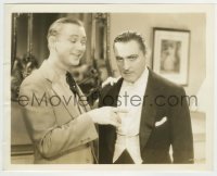 9s268 DINNER AT 8 8x10.25 still 1933 angry John Barrymore is not amused at Lee Tracy's joke!
