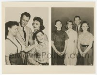 9s279 DONNA REED SHOW TV 7x9.25 still 1962 split image showing how the cast changed in 5 years!