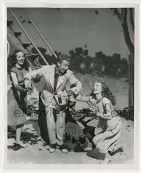 9s285 DOWN TO EARTH 8.25x10 still 1947 Rita Hayworth, Platt & Hunter indulge in soda by Ned Scott!