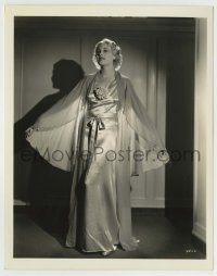 9s300 ESTHER RALSTON deluxe 8x10 still 1930s beautiful portrait in satin gown by Russell Ball!