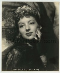 9s301 EVELYN KEYES 7.5x9 still 1940s great portrait wearing sexy lace outfit by Whitey Schafer!
