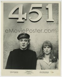 9s303 FAHRENHEIT 451 8x10.25 still 1967 Julie Christie & Werner by logo, Ray Bradbury, Truffaut!