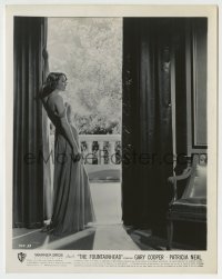 9s333 FOUNTAINHEAD 8x10.25 still 1949 Patricia Neal as Dominique w/dress off her shoulder, Ayn Rand