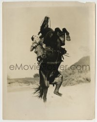 9s336 FRED HUMES 8x10.25 still 1920s great portrait of the cowboy actor on his rearing horse!