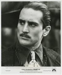 9s371 GODFATHER PART II 8.25x10 still 1974 close portrait of Robert De Niro as young Vito Corleone!