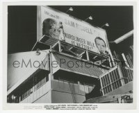 9s381 GOOD NEIGHBOR SAM 8x10 still 1964 Jack Lemmon & Romy Schneider on advertising billboard!