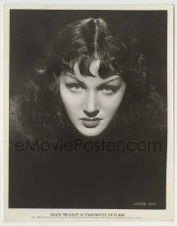 9s383 GRACE BRADLEY 8x10.25 still 1935 great portrait with dark hair over black background!
