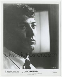 9s388 GRADUATE Embassy 8x10 still 1967 wonderful close portrait of pensive Dustin Hoffman!