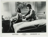 9s390 GRADUATE Embassy 8x10.25 still 1968 Dustin Hoffman unzips Anne Bancroft in hotel room on bed!